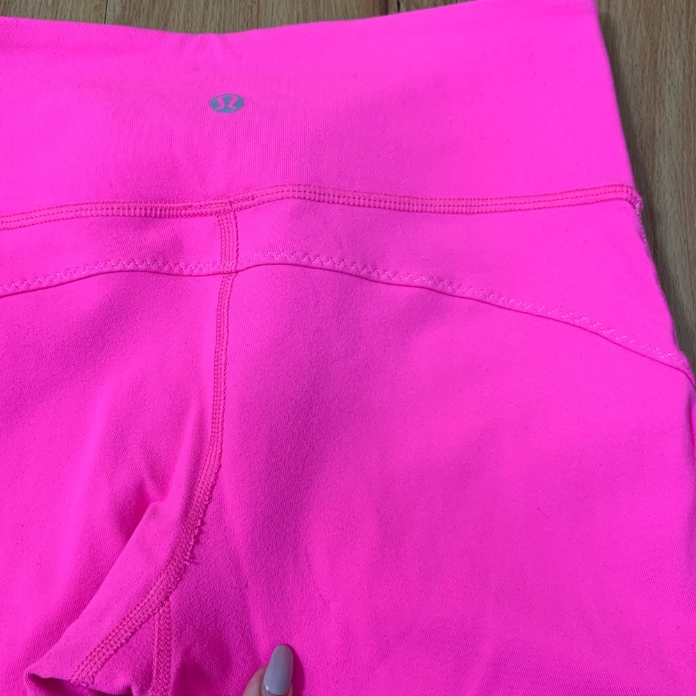 Lululemon Power Flow Pink Crop Leggings - Picture 6 of 7